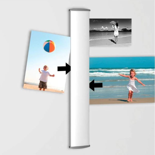 Card Rail for Photo Display