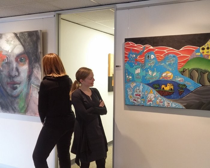 Picture Hanging System installed at Harris Orchard