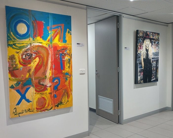 Picture Hanging System installed at Harris Orchard