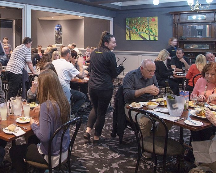 Picture Hanging Systems in restaurant