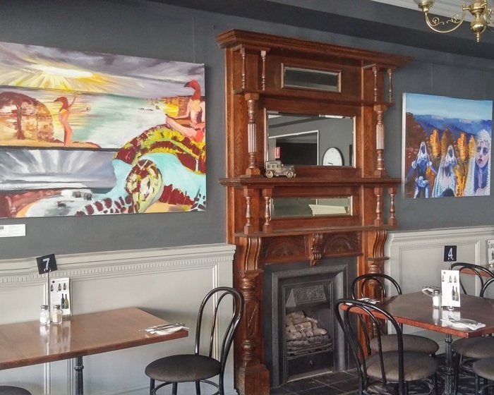 Picture Hanging Systems in restaurant
