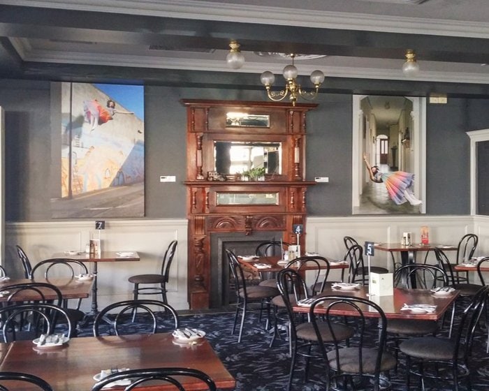 Picture Hanging Systems in restaurant