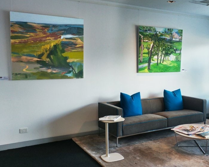 Hang Logic Picture Hanging Systems in office setting