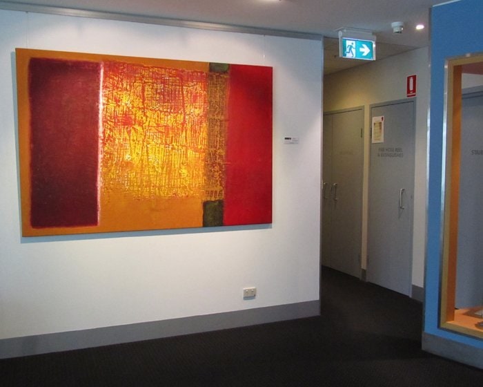 Picture Hanging Systems in hotel lounge