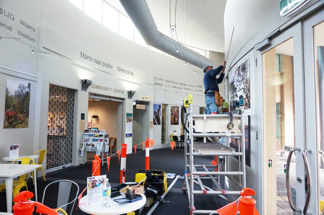 Hang Logic installs picture hanging system for Burnside Council