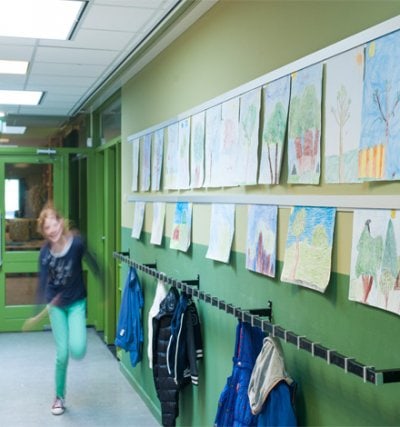 Info rail in schools