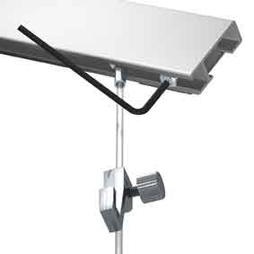 Stopper securing hanging wire by tightening with Allen key. Available at Hang Logic