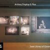 Artiteq Display It Flex system displaying exhibition at the State Library of Queensland, available at Hang Logic.