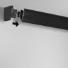 Up Rail rounded profile with end cap, showing the neat finish at the wall-ceiling junction for a discreet picture rail.